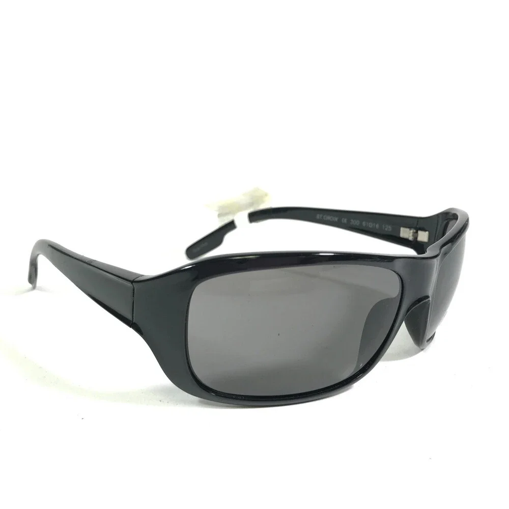 Nautica Sunglasses ST.CROIX 300 Black Square Frames with Gray Lenses 61-16-125